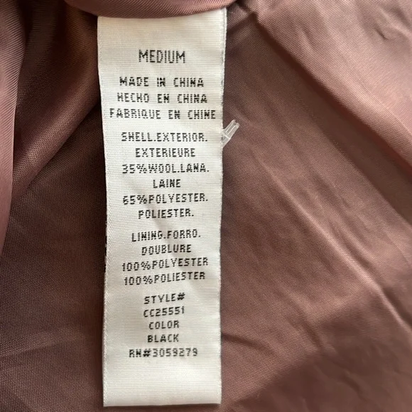 Thread and Supply pea coat. Worn a couple times. Tags removed. Dry cleaned - Picture 6 of 7